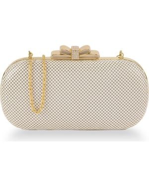 Whiting & Davis Marilyn Bow Minaudiere - Metallic
