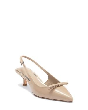 PAIGE Mylah Kitten Heel Pump - Natural