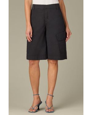 Wit & Wisdom Skyrise Cargo Bermuda Shorts - Black