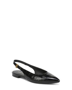 Veronica Beard Shina Slingback Pointed Toe Flat - Black
