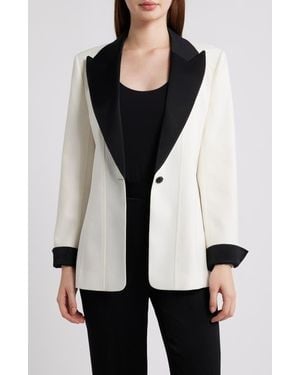 Kobi Halperin Camille Two Tone Wool Blend Blazer - Black