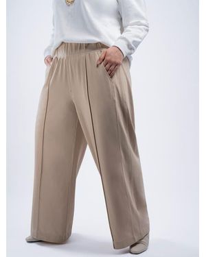 See Rose Go Multitasker Wide Leg Pant Plus Size - White