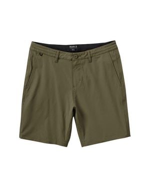 Roark Hytide Flat Front Hybrid Performance Shorts - Green