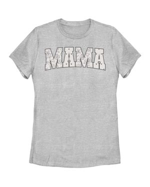 Mickey & Friends Collegiate Mama Patterns T-Shirt - Gray