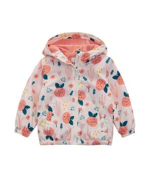 Rokka&Rolla Lightweight Fleece Lined Windbreaker - White