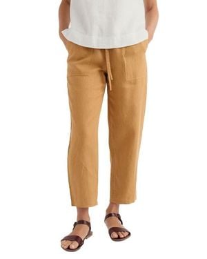 Seasalt Cornwall Sholl Drawstring Tapered Organic Cotton Twill Pants - Multicolor