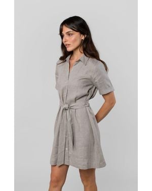 LEISURE LAB Montage Dress - Gray