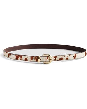 Madewell Western Genuine Calf Hair Belt - Brown