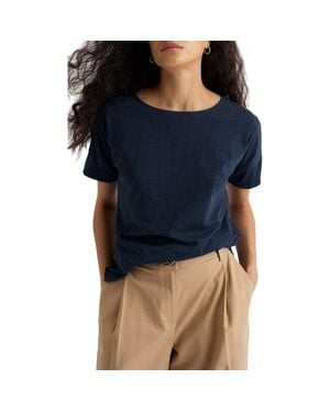 Seasalt Cornwall Bryher View Organic Cotton T-Shirt - Blue