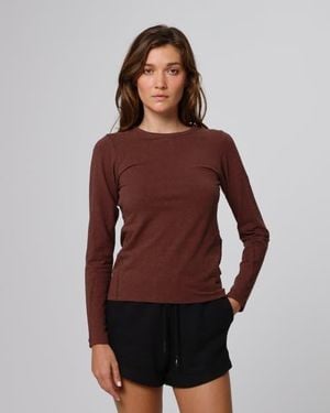 JUANA Hemp Essentials Long Sleeve Tee - Red