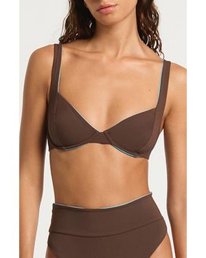 Bondeye Ryan Reversible Underwire Bikini Top - Black