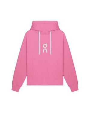 On Shoes Club Oversize Organic Cott Blend Hoodie - Pink