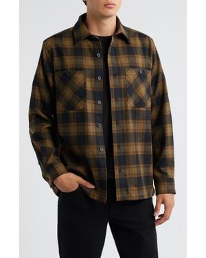 Pendleton Umatilla Wool Button-Up Work Shirt - Black
