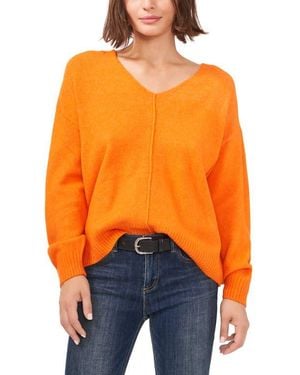 Vince Camuto Cozy Seam Sweater - Orange