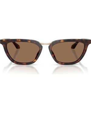 Armani 54Mm Butterfly Sunglasses - Brown