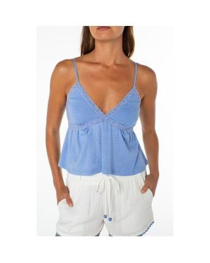 Roxy Coastal Sun Babydoll Camisole - Blue