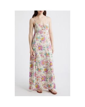 Rip Curl Half Moon Print Sleeveless Maxi Dress - Multicolor