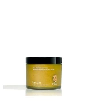 Ambiance by Talata Matcha Tea & Benzoin Resin Whipped Salt Body Scrub - Yellow