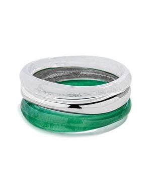 BaubleBar Raven Set Of 3 Bangle Bracelets - Green