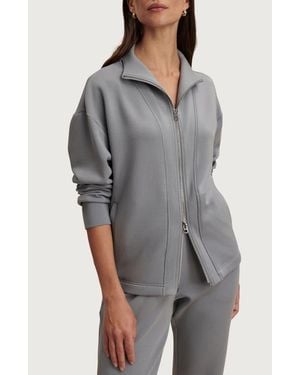 Varley Arlene Zip-Up Fleece Jacket - Gray