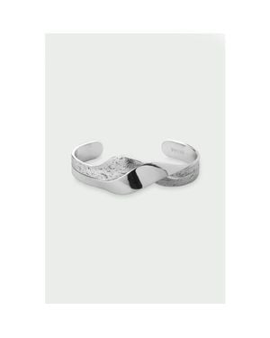 TUTTI Wave Bangle - White