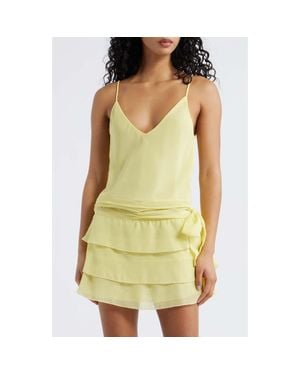 Bella Venice Sila Deep V-Neck Camisole - Yellow