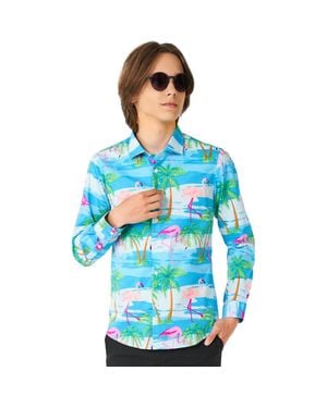 Opposuits Kids' Flaminguy Dress Shirt - Blue