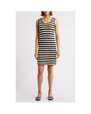 Charles Henry Knit Tank Dress - Black