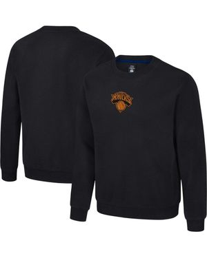 Stadium Essentials New York Knicks Club Level Chenille Sweatshirt - Blue