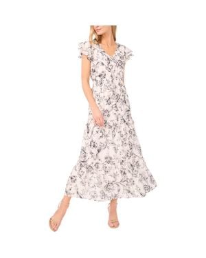 Halogen Dolman Sleeve Midi Dress in Black | Lyst