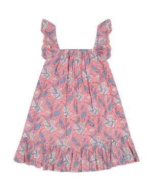 MER ST BARTH Mini Eva Girls Dress - Pink