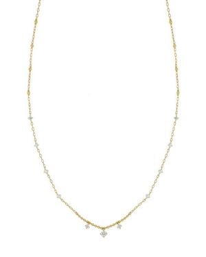 Bony Levy Mykonos Diamond By The Yard Station Necklace - White