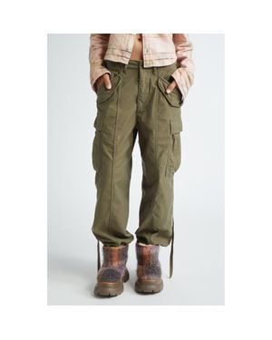 R13 Cotton Twill Parachute Cargo Pants - Green