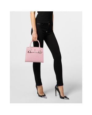 Philipp Plein Small Shopper Bag Cocco - Black