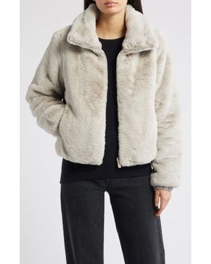 Save The Duck Jeon Water Repellent Reversible Faux Fur Jacket - White