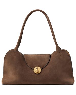 Versace Medium Leather East/West Shoulder Bag - Brown