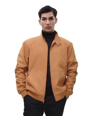 Rokka&Rolla Classic Full Zip Bomber Jacket - Brown