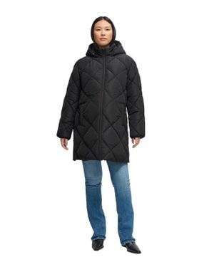 Ingrid & Isabel Longline Puffer With Insert - Black