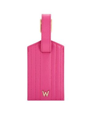 Wolf Mimi Luggage Tag - Pink