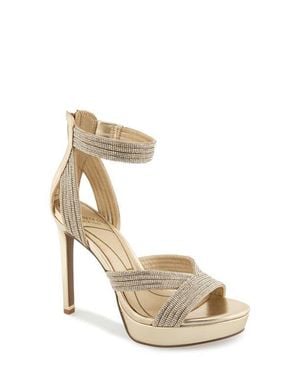 Kenneth Cole Nadine Ankle Strap Platform Sandal - Metallic