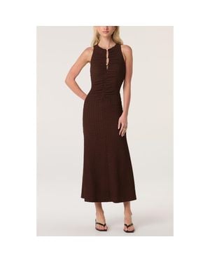 Astr Skyla Sleeveless Midi Dress - Brown