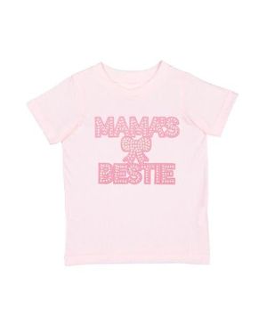 Sweet Wink Mama's Bestie Pearl Patch Short Sleeve T-Shirt - Pink