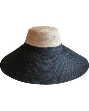 BrunnaCo The Riri Duo Jute Straw Hat - Blue