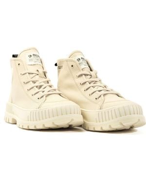 Palladium Pallashock Mid Sneaker - Natural