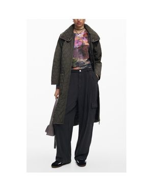 Desigual Odense Reversible Quilted Jacket - Black