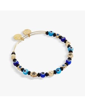 ALEX AND ANI Evil Eye Beaded Bangle Bracelet - Blue