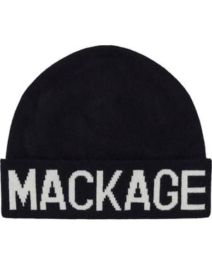 Mackage Kids' Kiko Cuff Recycled Wool Blend Rib Beanie - Blue