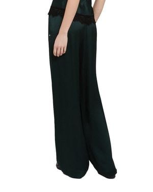 Ottod'Ame Viscose Palazzo Pants - Black