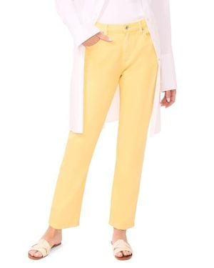 Vince Camuto Straight Leg Jeans - Yellow