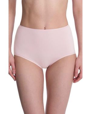 Natori Bliss Bare Cotton High Waist Briefs - Pink